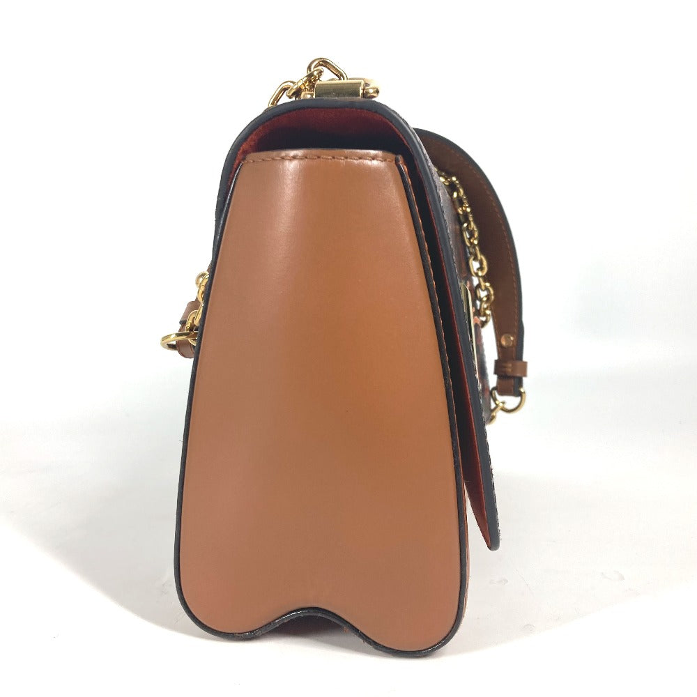 Louis Vuitton M44408 Catgram Cat Sac Twist Monogram Canvas Brown Shoulder Bag
