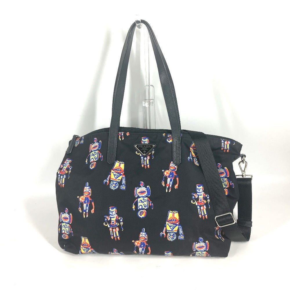 Tote Bag Shoulder Bag Crossbody Robot Mens Nylon Black Crossbody Bag