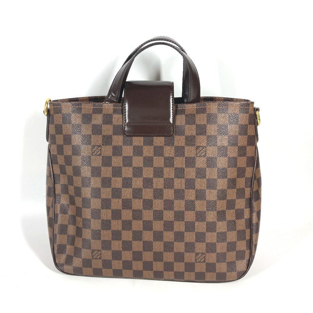 Louis Vuitton N41177 Damier Hippopotamus roseberry Canvas Brown Tote Bag