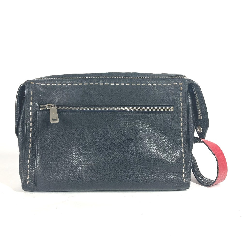 Fendi Shoulder Bag 7Va407 Messenger Bag Celeria Leather Black