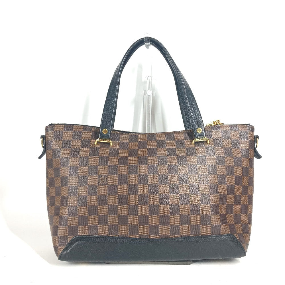 Louis Vuitton N41014 Damier Hyde Park Leather Canvas Black Shoulder Bag