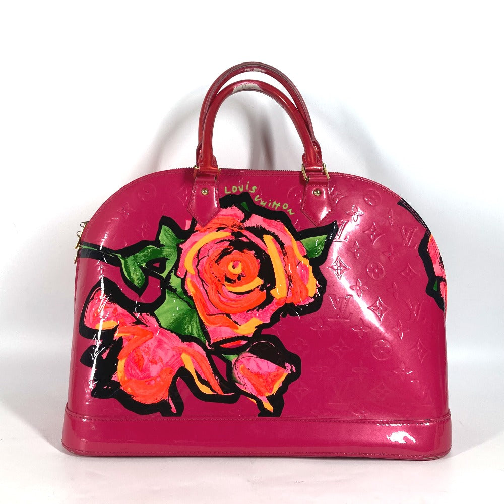 Louis Vuitton M93686 Vernis Rose Stephen Spruce Leather Patent Pink Handbag
