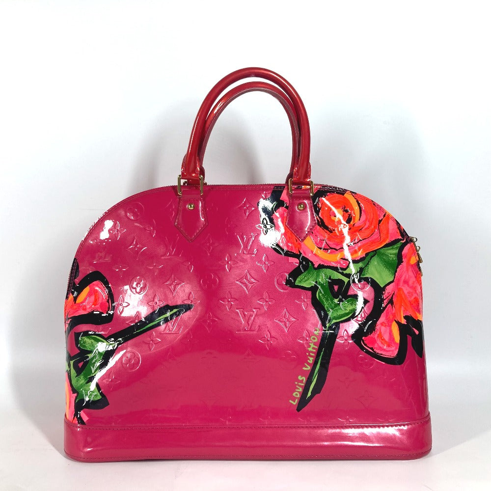 Louis Vuitton M93686 Vernis Rose Stephen Spruce Leather Patent Pink Handbag
