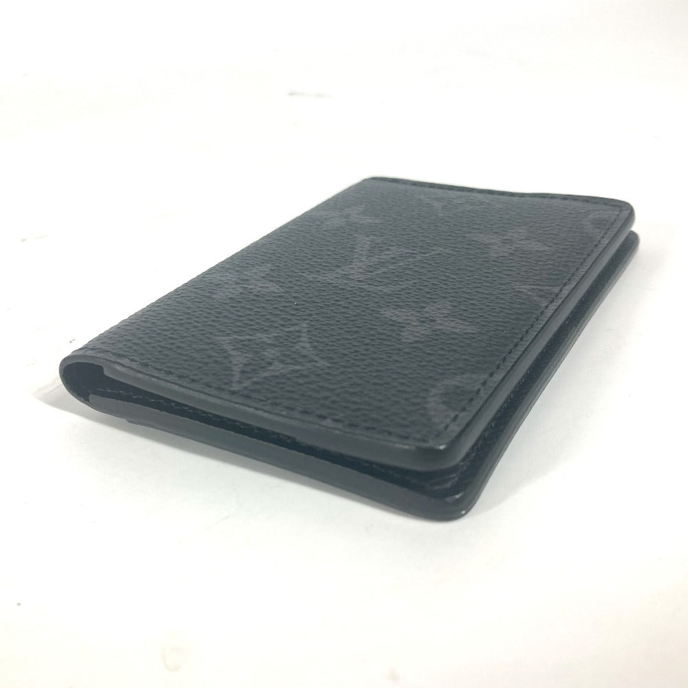 Louis Vuitton M61696 Eclipse Organizer de Monogram Canvas Black Wallet Case