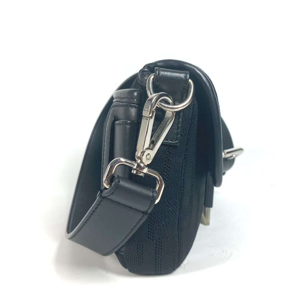 Fendi Shoulder Bag 7Va472 Mesh Rubber Mesh Mamma Mens Leather Black Bucket