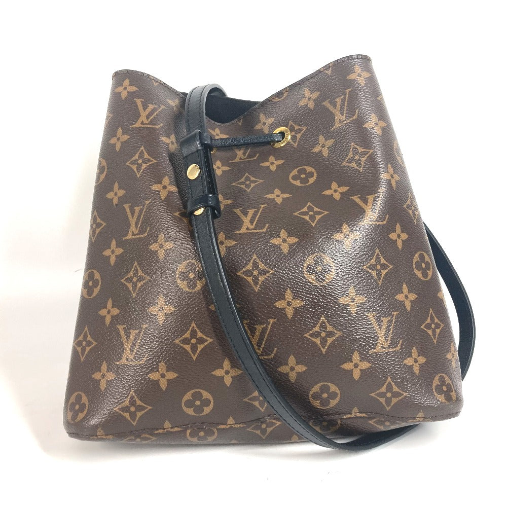 Louis Vuitton M44020 Neonoe Monogram Canvas Black Shoulder Bag