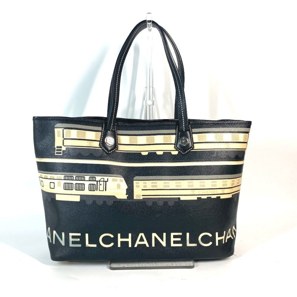 Chanel PVC Central station Black Leather Shoulder Bag