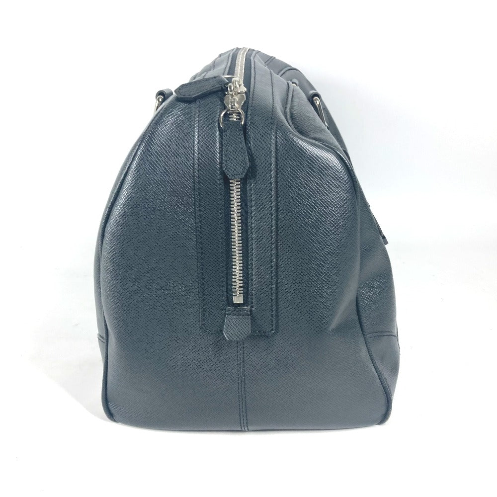 Louis Vuitton Boston Duffel M31152 Taiga Leather Black Travel Bag