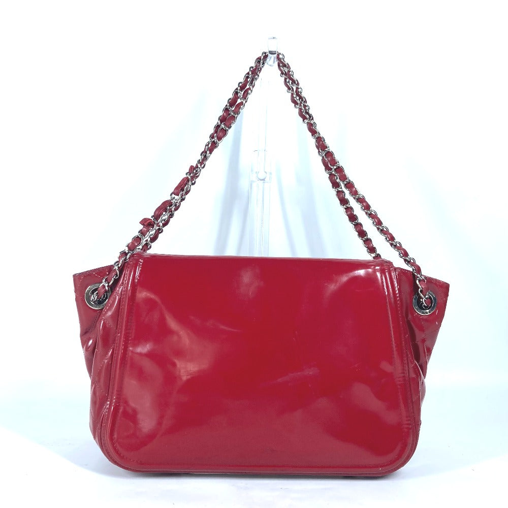 Chanel enamel CC COCO Mark Lipstick Red Shoulder Bag