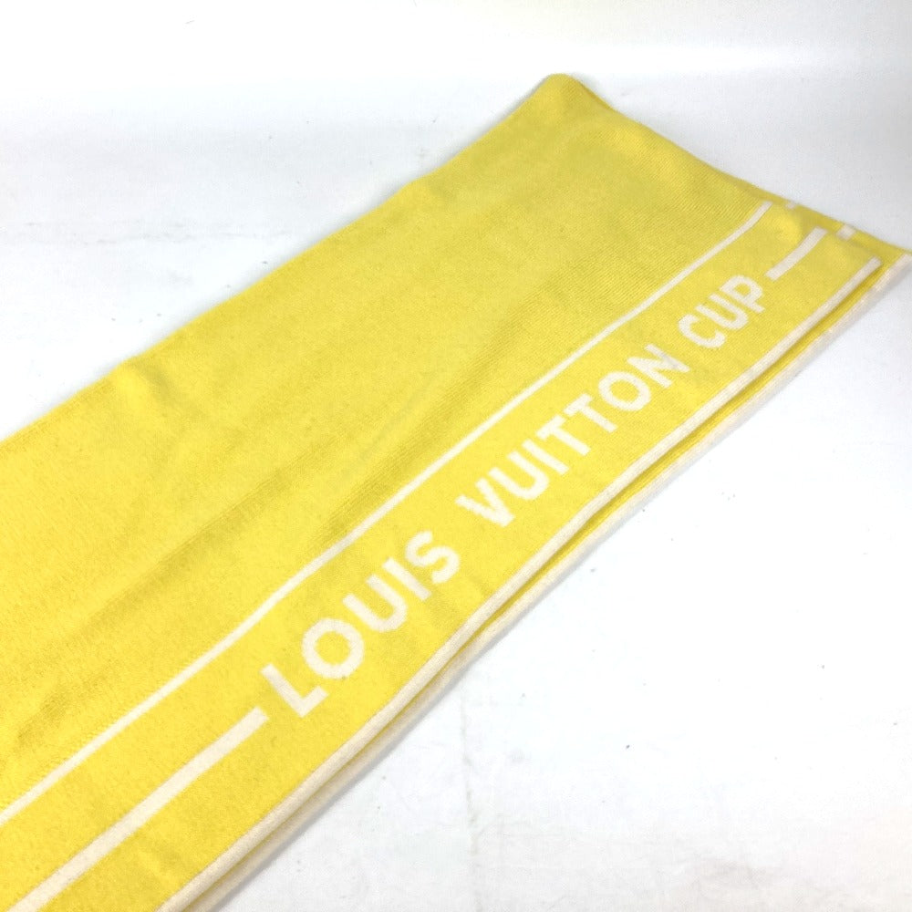 Louis Vuitton Scarf Cashmere yellow LVCUP Cup Cotton Logo
