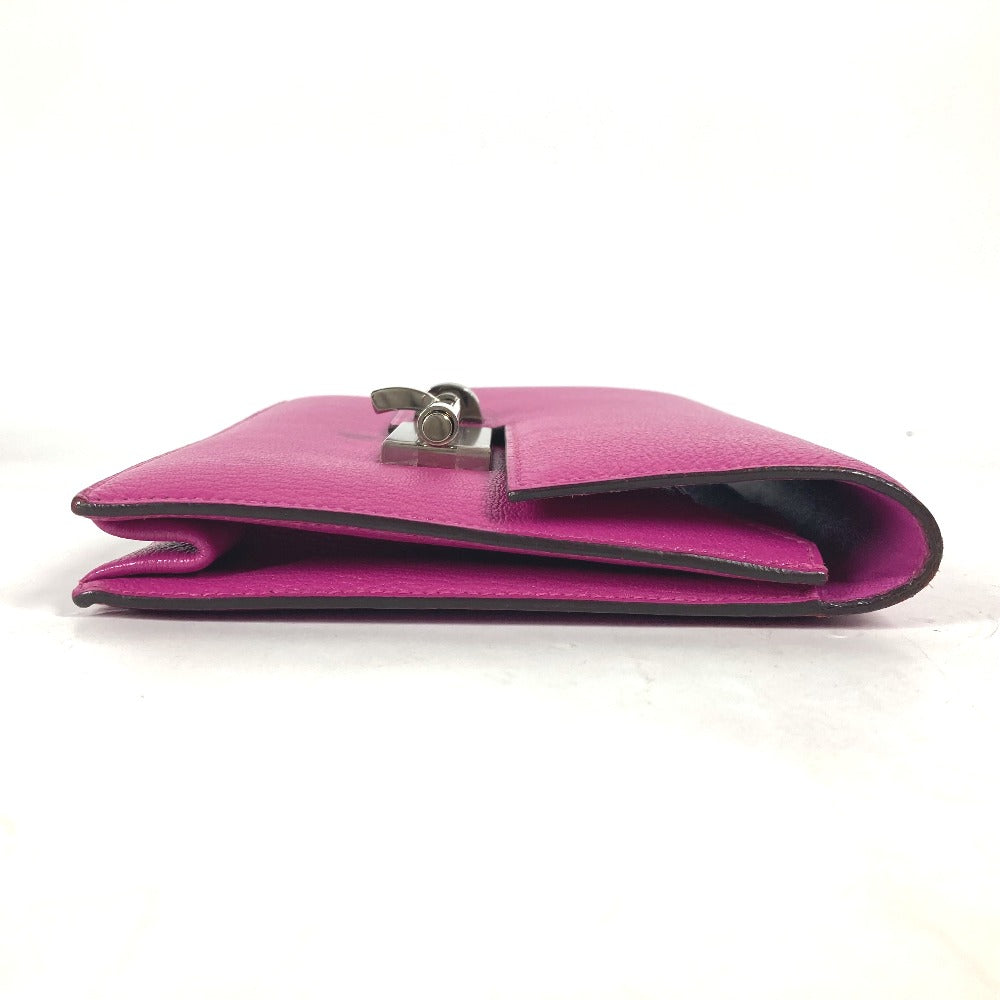 Hermes Clutch Bag Shave Veru Women Purple