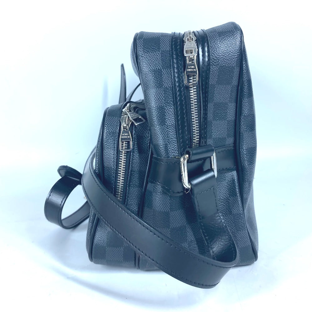 Louis Vuitton N45252 Damier Grafitto Damier Grafitte Canvas Black Shoulder Bag