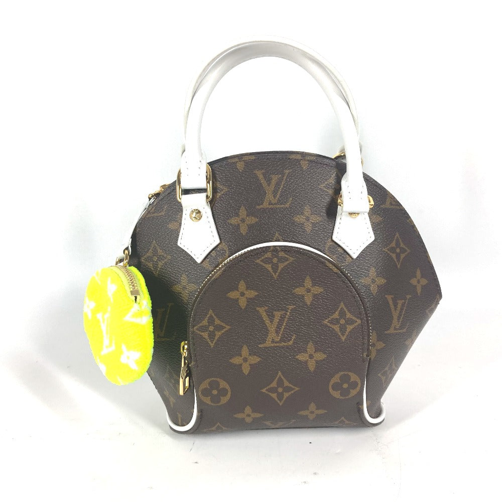 Louis Vuitton M20752 Vernis Match Ellipse MM Monogram Leather Brown Handbag