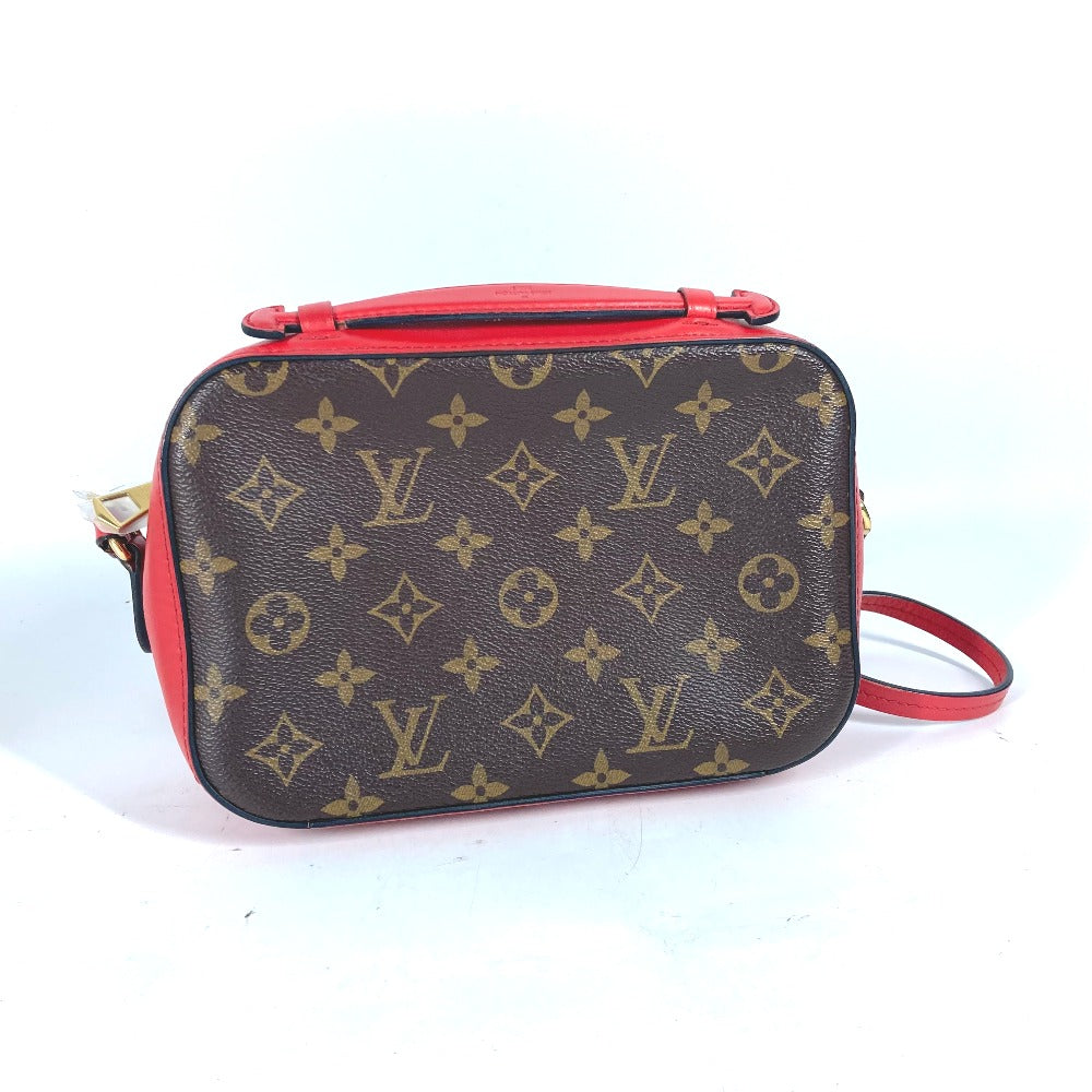 Louis Vuitton M43556 Saintonge Monogram Canvas Red Shoulder Bag