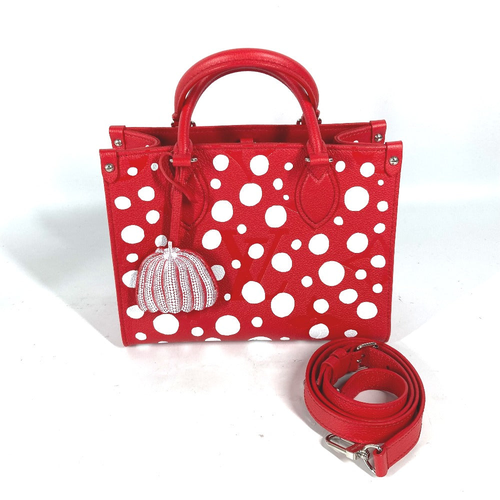 Louis Vuitton M46412 Ann Platt Kusama Yayoi Monogram Leather Red Handbag