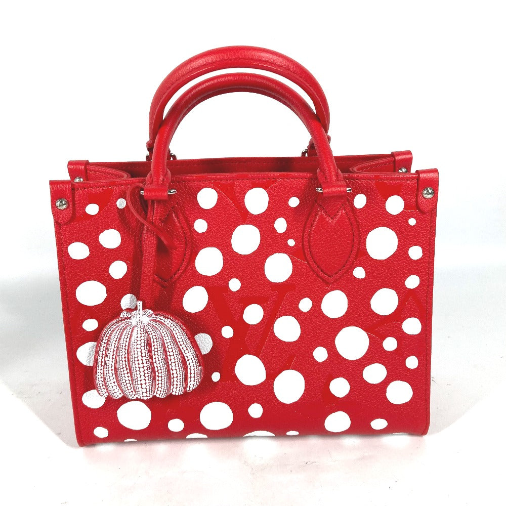 Louis Vuitton M46412 Ann Platt Kusama Yayoi Monogram Leather Red Handbag