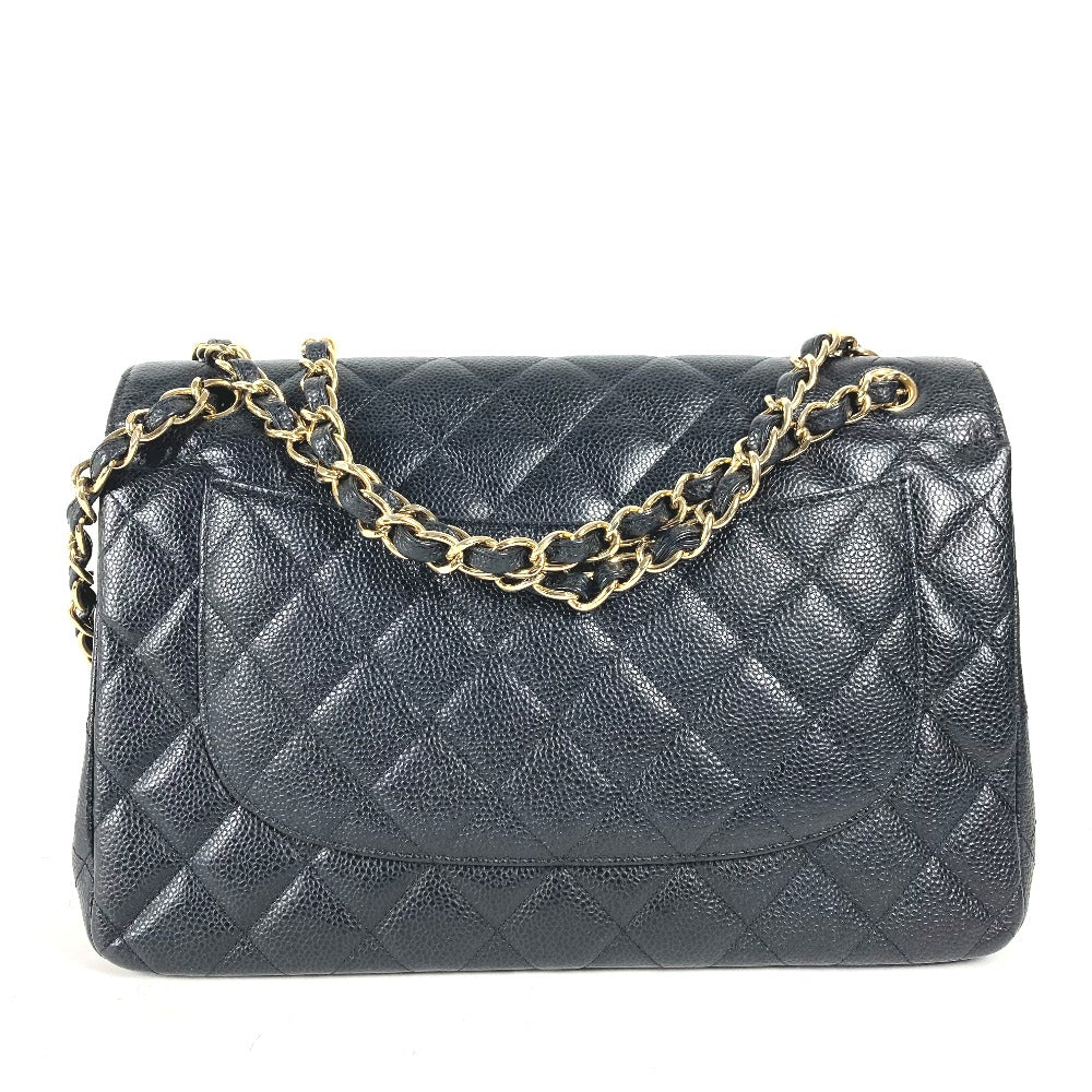 Chanel Caviar skin Matelasse 30 Quilting Black Shoulder Bag