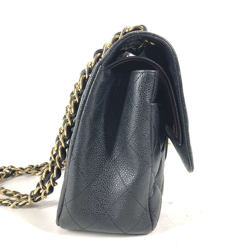 Chanel Caviar skin Matelasse 30 Quilting Black Shoulder Bag