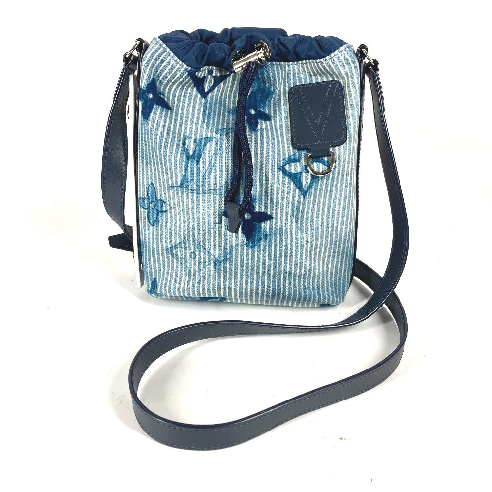 Louis Vuitton M57830 water color Sac Maran Monogram Leather Canvas Blue Shoulder Bag