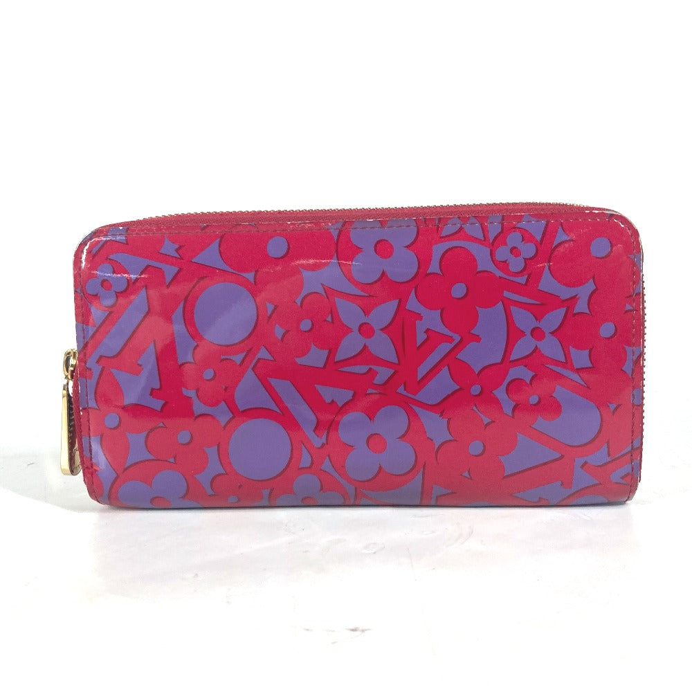 Louis Vuitton Long Purse M90123 Vernis suite Monogram Leather Patent Pink Wallet Case