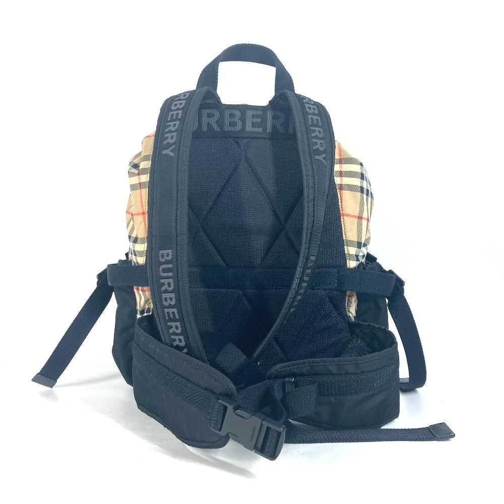 Burberry Backpack Check Nylon Beige Logo