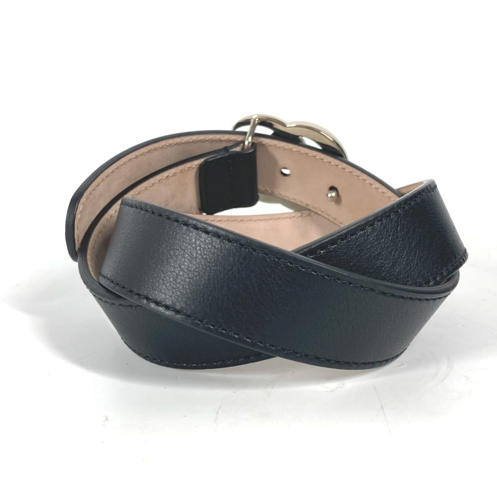 Gucci GG buckle L Leather Black Belt