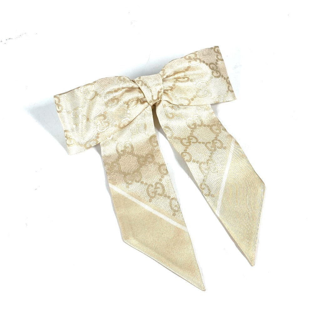 Gucci hair accessory silk GG silk Gold Handbag