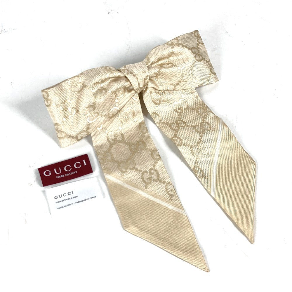 Gucci hair accessory silk GG silk Gold Handbag