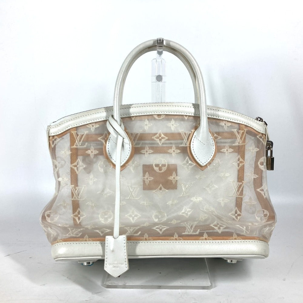 Louis Vuitton M40699 Transparent Lockit Monogram Leather Nylon White Handbag
