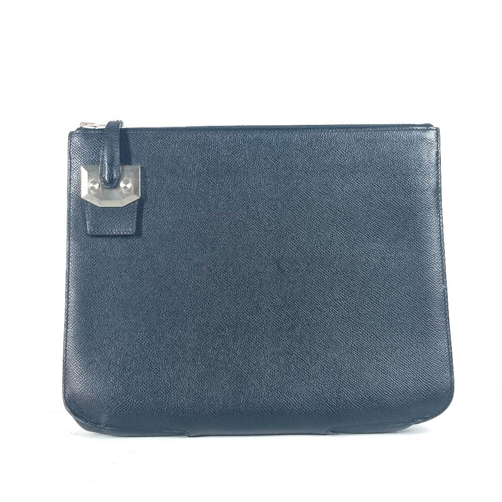 Hermes Clutch Bag Epsom City Hall Business Bag Pm Black Logo