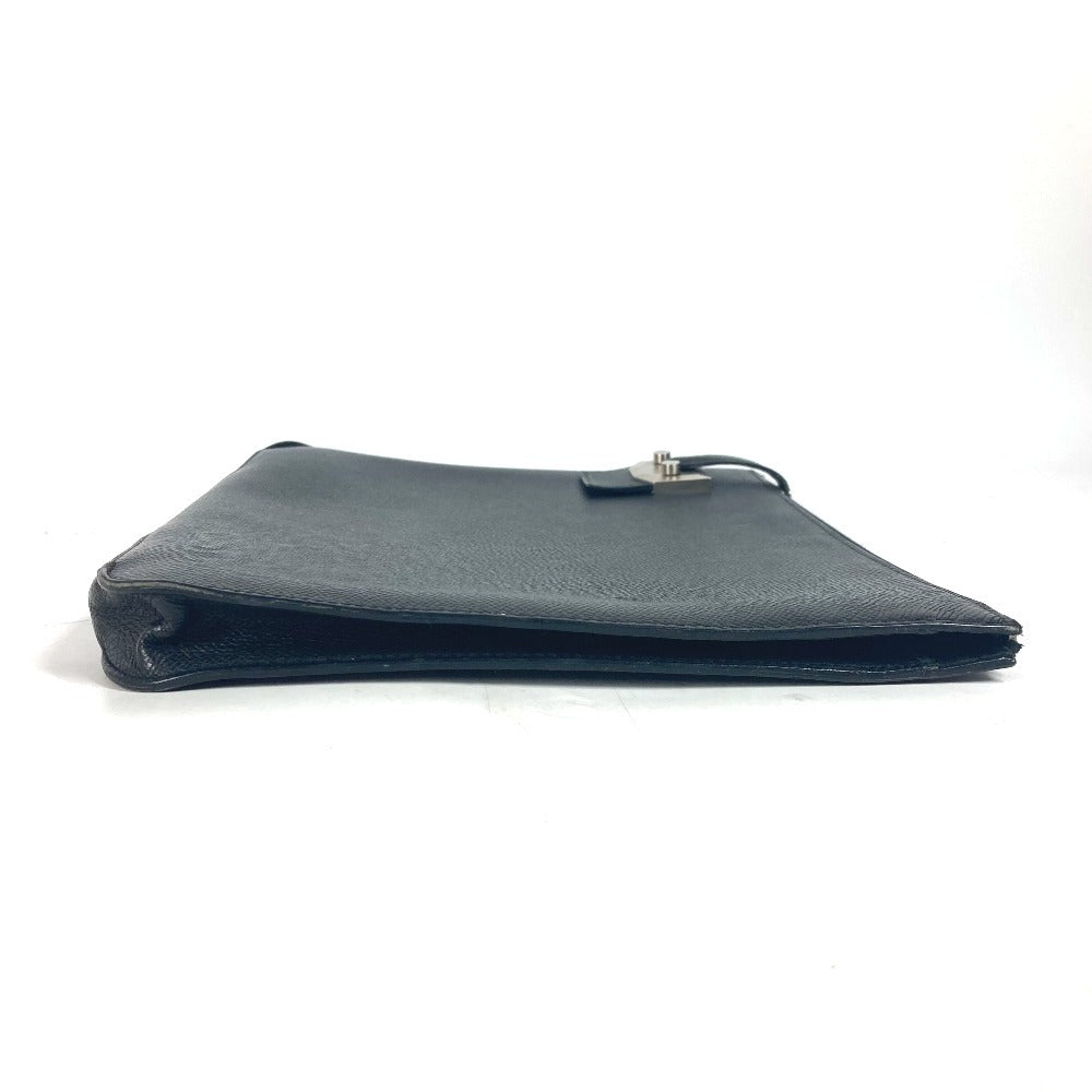 Hermes Clutch Bag Epsom City Hall Business Bag Pm Black Logo