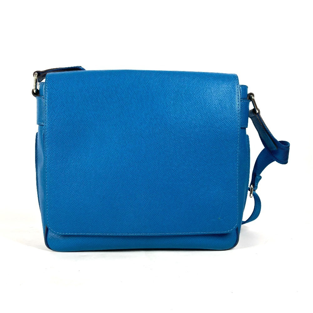 Louis Vuitton M32823 Taiga Roman PM Leather Blue Shoulder Bag