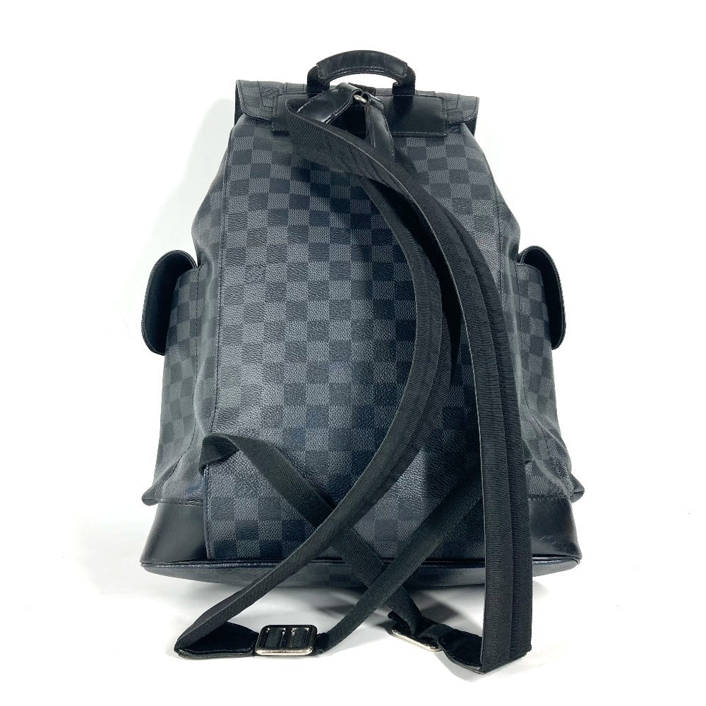 Louis Vuitton Backpack N41379 Damier Grafitto Damier Canvas Black