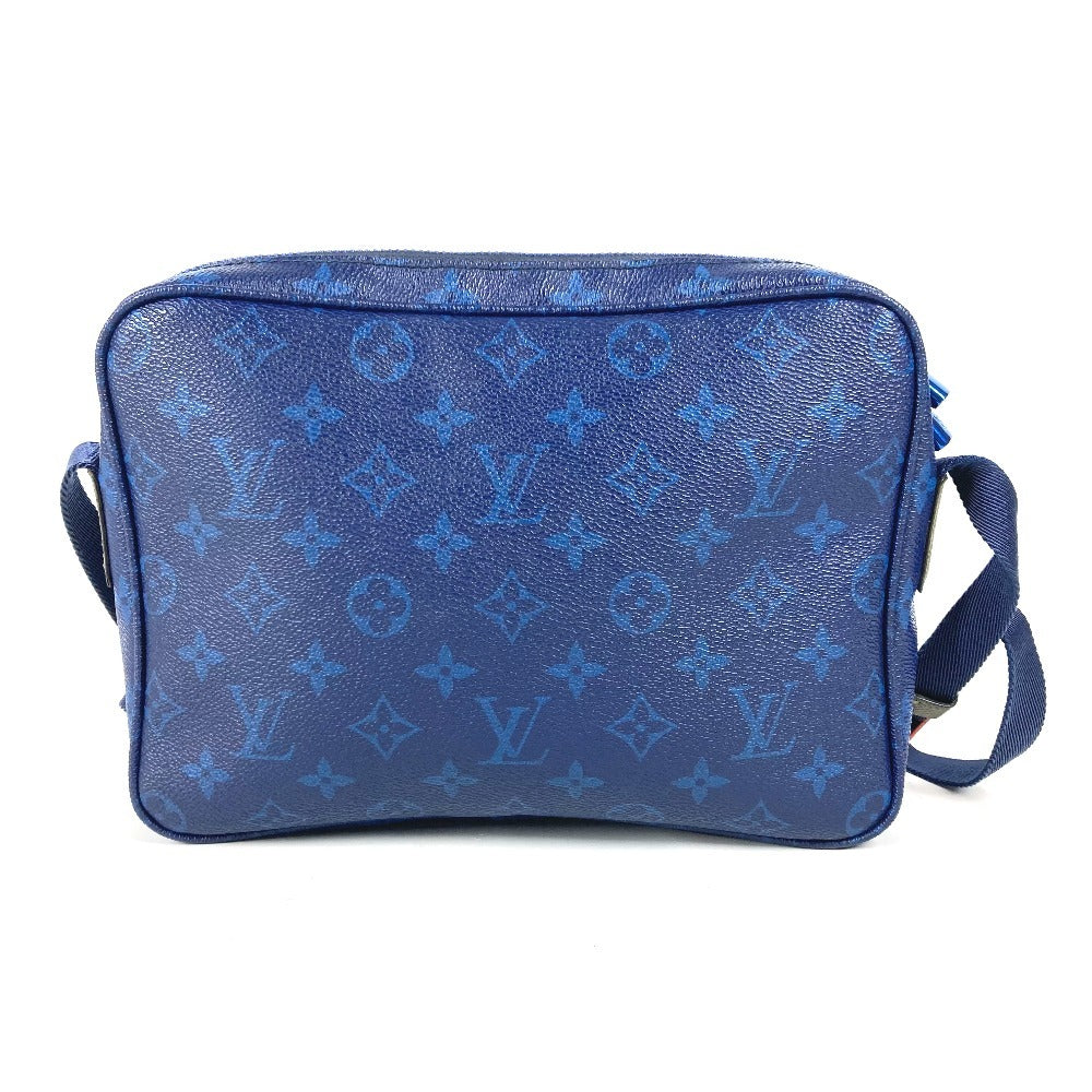 Louis Vuitton M43829 Pacific Messenger PM Monogram Canvas Blue Crossbody Bag