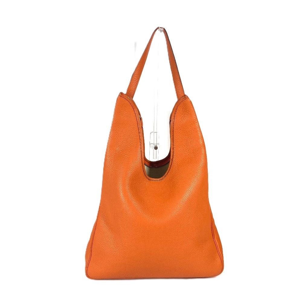 Hermes Shoulder Bag Taurillon Clemence Masai Pm Unisex Unisex Orange