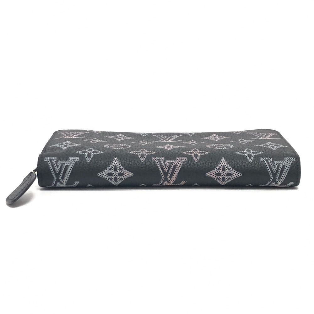 Louis Vuitton Long Purse M81703 mahina Monogram Leather Black Wallet Case