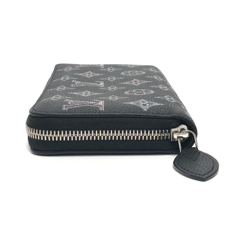 Louis Vuitton Long Purse M81703 mahina Monogram Leather Black Wallet Case