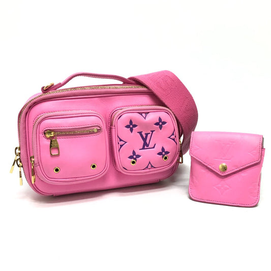 Louis Vuitton M59244 utility Cross Sling Leather Pink Crossbody Bag