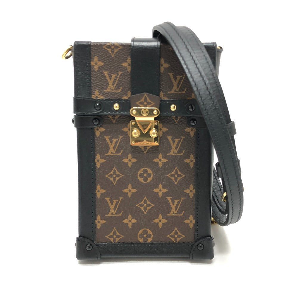 Louis Vuitton M63913 Pochette Trunk Vertical Monogram Canvas Brown Shoulder Bag