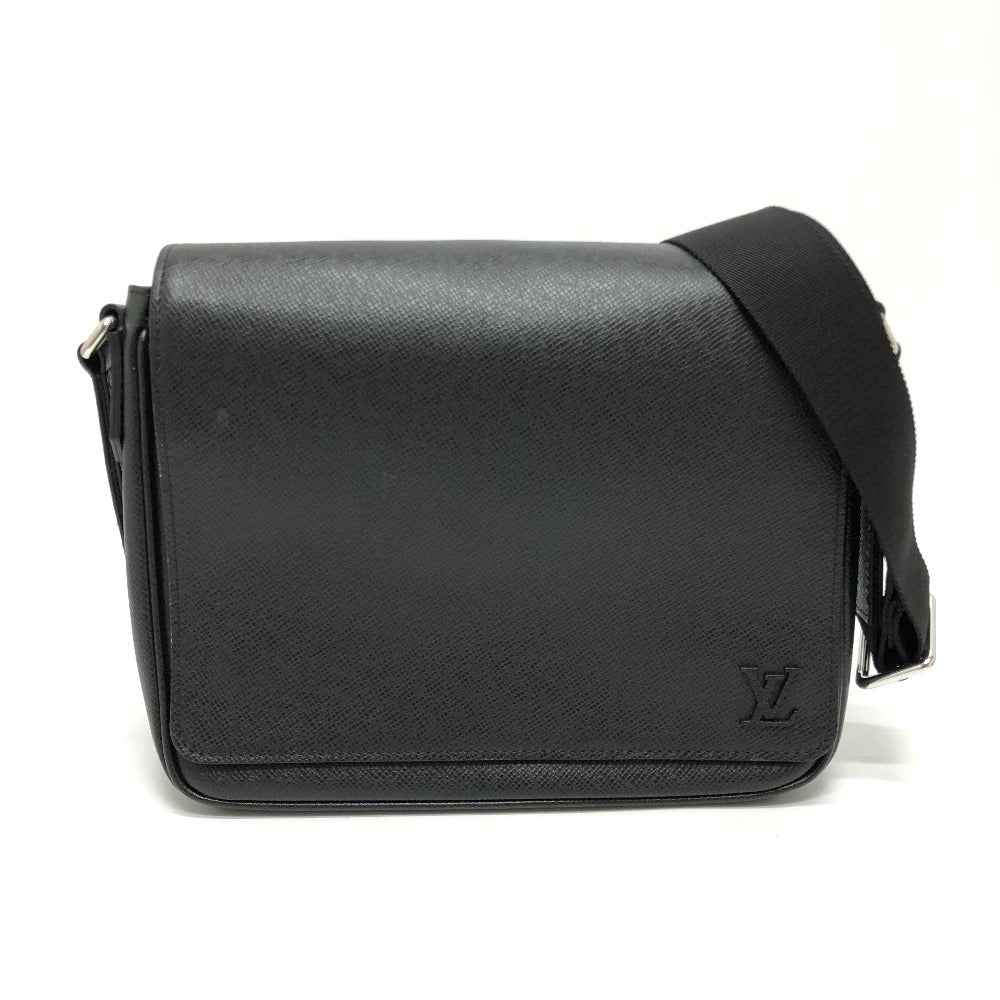 Louis Vuitton M30850 Taiga District PM Leather Black Shoulder Bag
