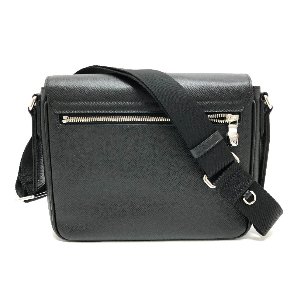 Louis Vuitton M30850 Taiga District PM Leather Black Shoulder Bag