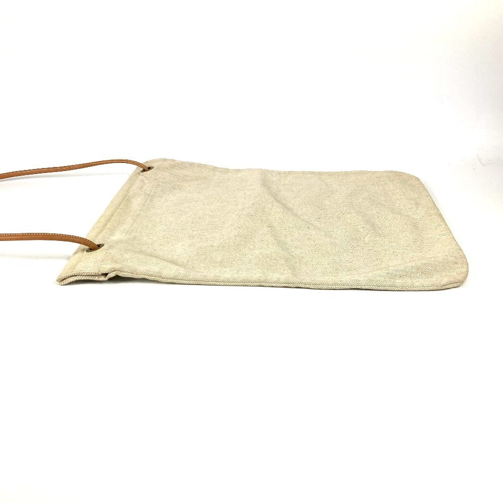 Hermes Shoulder Bag Cotton Sac Aline Gm Unisex Unisex White
