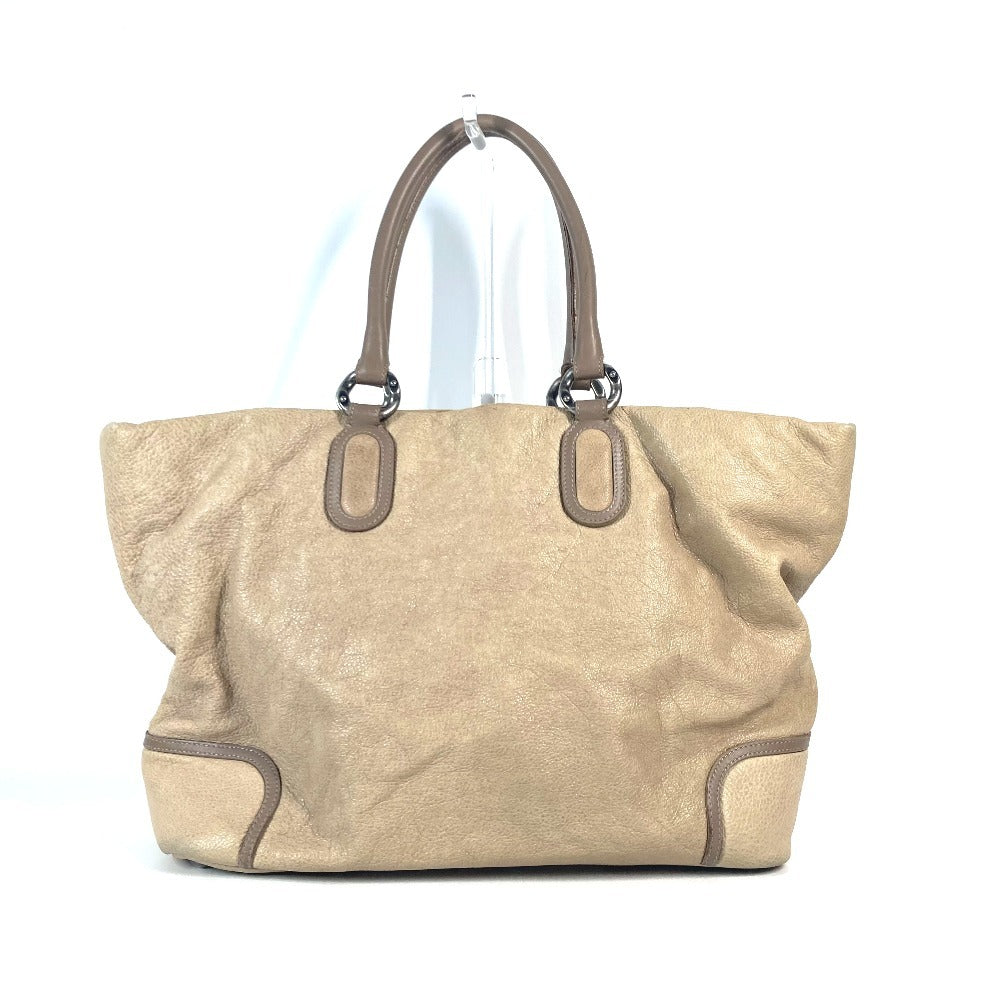 Chanel Decacoco CC logo Beige Leather Shoulder Bag