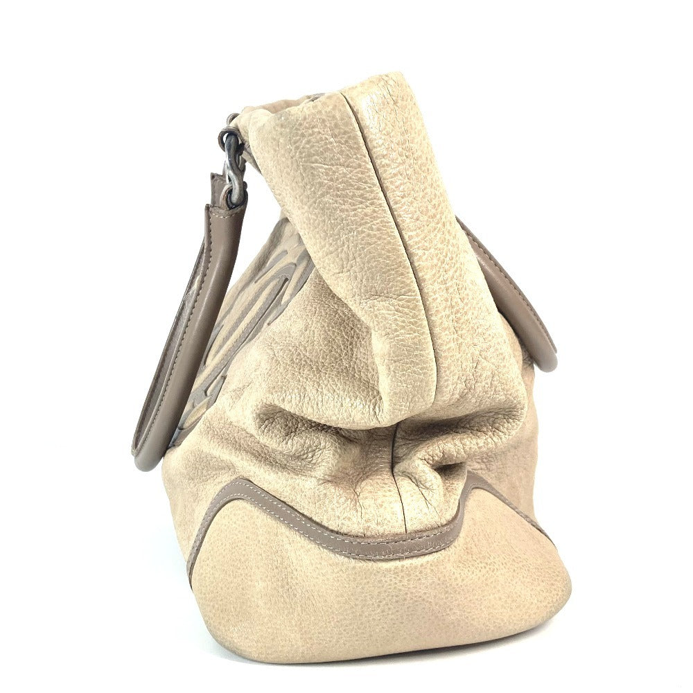 Chanel Decacoco CC logo Beige Leather Shoulder Bag