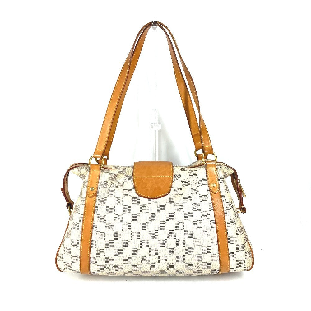 Louis Vuitton N42220 Damier Azur Damier Azur Canvas White Shoulder Bag