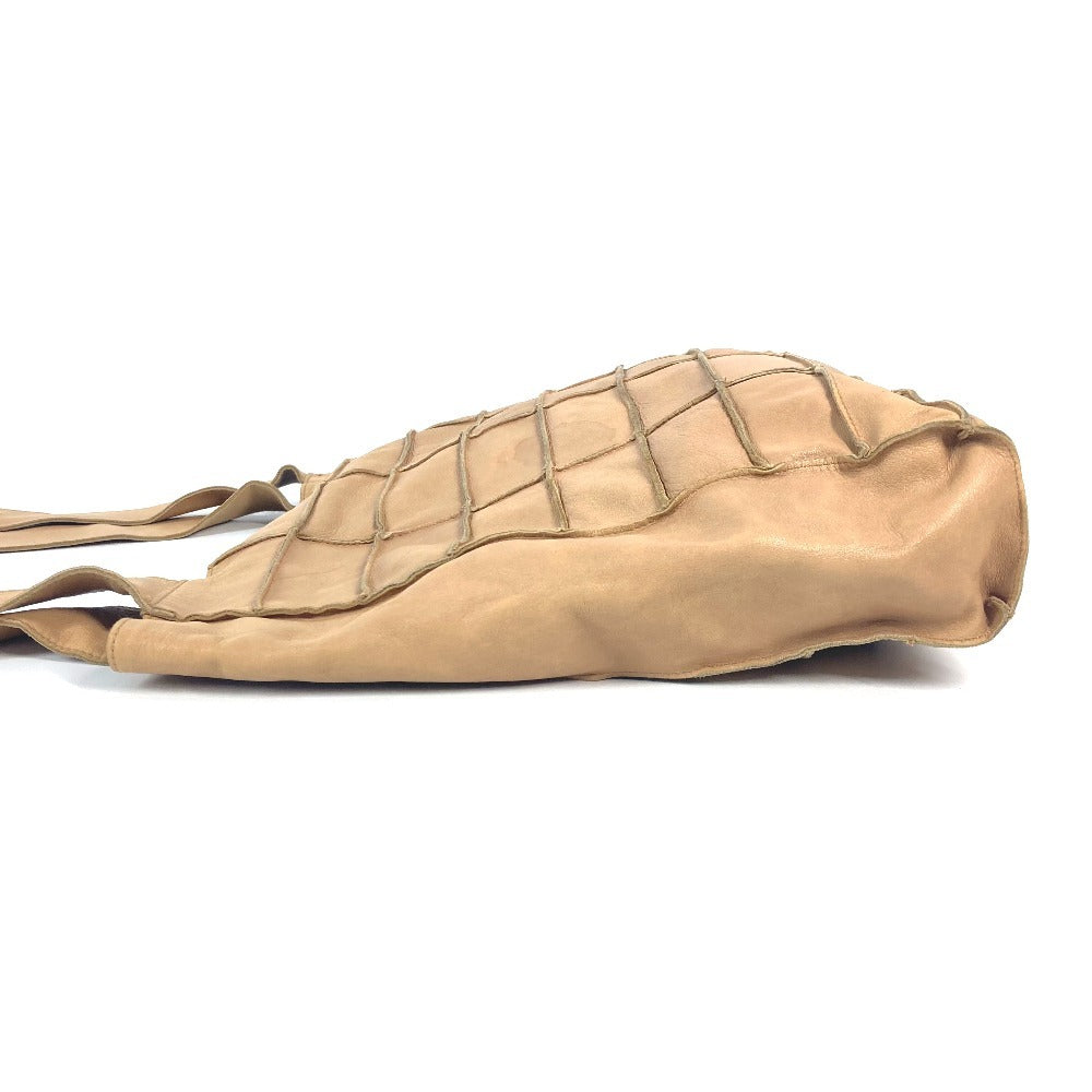 Chanel Chocolate bar Beige Leather Shoulder Bag