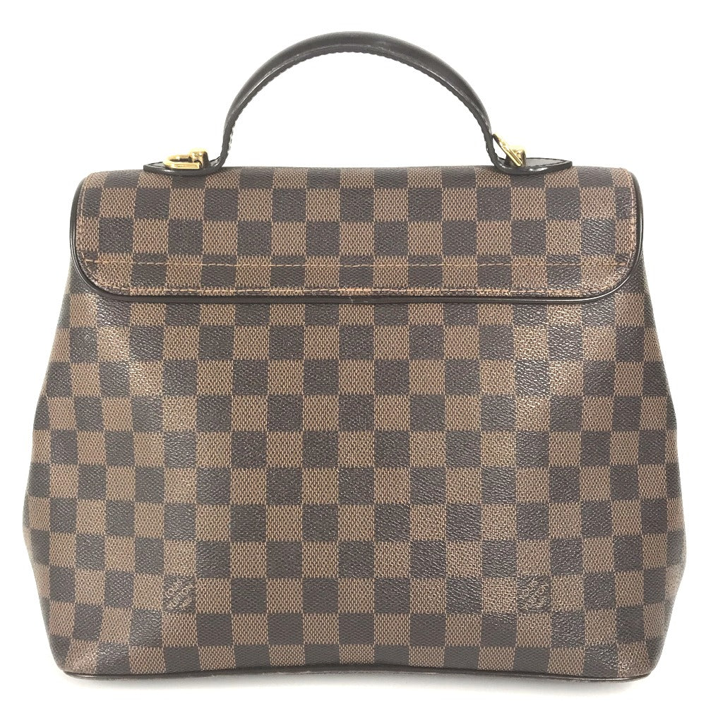 Louis Vuitton N41168 Damier Bergamo MM Canvas Brown Handbag