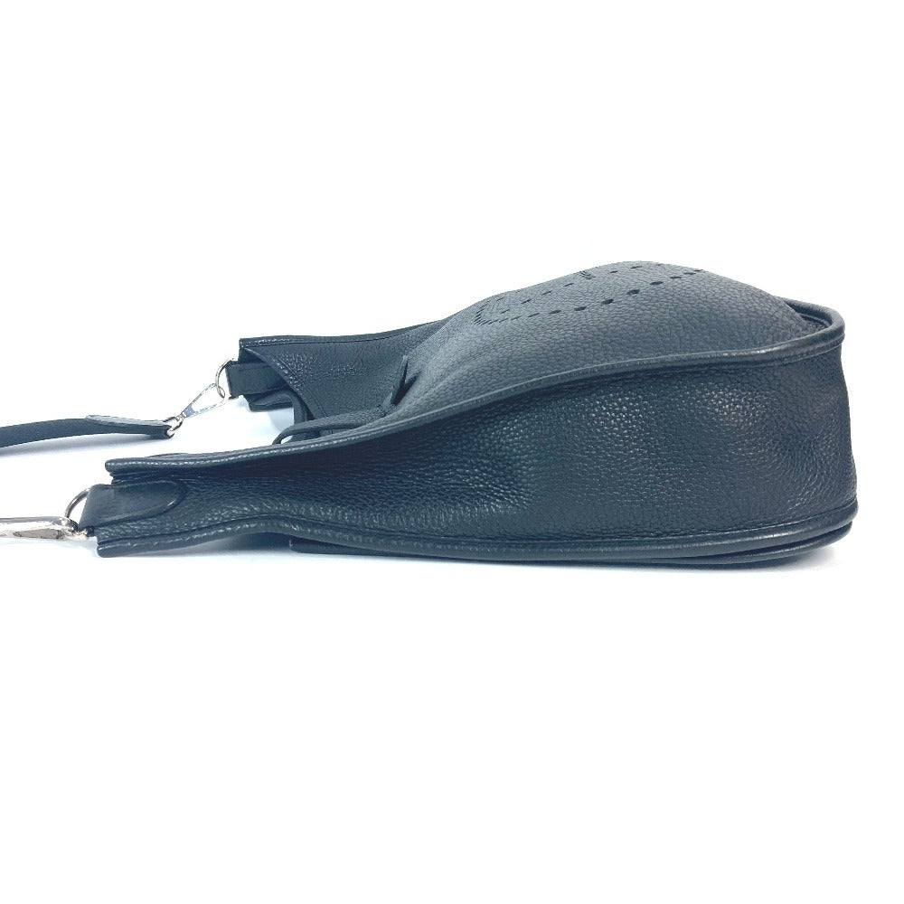 Hermes Shoulder Bag Taurillon Clemence Evelyn Gm Mens Black