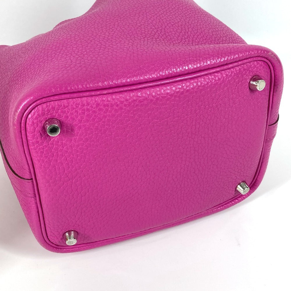 Taurillon Clemence Picotan Lock Pm Women Pink Travel Bag