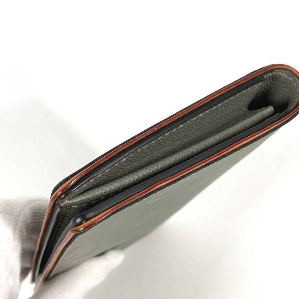 Louis Vuitton Long Purse M63236 Titanium Monogram Canvas Gray Wallet Case